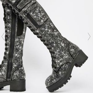Knee-high Rhinestone Boots 💎